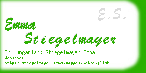 emma stiegelmayer business card